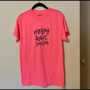 Hot Pink w/ombré “messy hair, don’t care” sz S